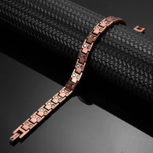 Load image into Gallery viewer, Ladies Slim Width Copper Fully Magnetic Bracelet