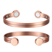 Load image into Gallery viewer, Copper Hi Power Gauss Therapy Magnetic Bangle