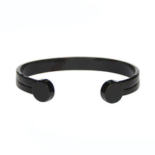 Load image into Gallery viewer, Single Thread Hi-Power Black Copper Magnetic Bangle