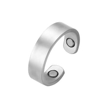 Load image into Gallery viewer, Set of Two - Silver Copper Magnetic Rings