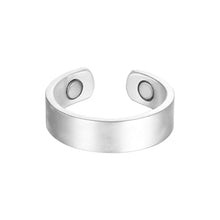 Load image into Gallery viewer, Set of Two - Silver Copper Magnetic Rings