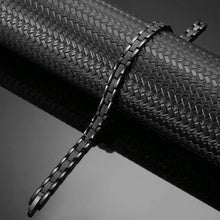 Load image into Gallery viewer, Affinity Black Stainless Steel Magnetic Bracelet - Gauss Therapy