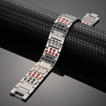 Load image into Gallery viewer, Silver & Gold Super Strong Titanium 4in1 Magnetic Bracelet