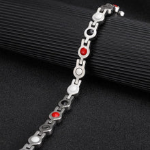 Load image into Gallery viewer, Ladies Laguna White Crystal Magnetic 4in1 Bracelet