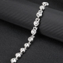 Load image into Gallery viewer, Ladies Laguna White Crystal Magnetic Bracelet - Gauss Therapy