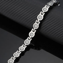 Load image into Gallery viewer, Ladies Laguna Pink Crystal Magnetic Bracelet - Gauss Therapy
