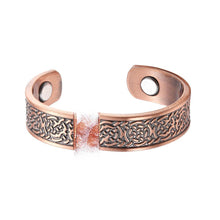 Load image into Gallery viewer, Set of Two - Pure Copper Intricate Magnetic Rings - Gauss Therapy