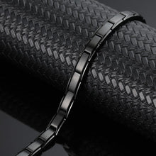 Load image into Gallery viewer, Trinity Black Stainless Steel Magnetic Bracelet - Gauss Therapy