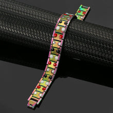 Load image into Gallery viewer, Rainbow Titanium 4in1 Magnetic Therapy Bracelet - Gauss Therapy