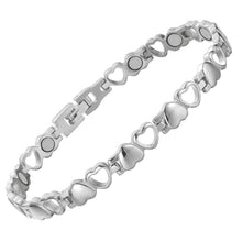 Load image into Gallery viewer, Cupid Love Silver Magnetic Bracelet - Gauss Therapy