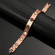 Load image into Gallery viewer, Copper Link Full Magnetic Bracelet - GaussTherapy
