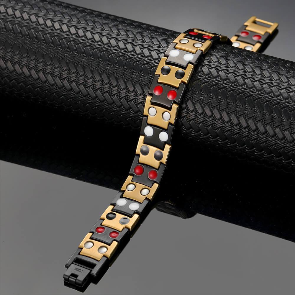 Mens titanium magnetic hot sale therapy bracelet