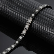 Load image into Gallery viewer, Trinity Black Stainless Steel Magnetic Bracelet - Gauss Therapy