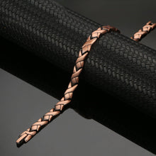 Load image into Gallery viewer, Ladies Copper Link Full Magnetic Bracelet - Gauss Therapy