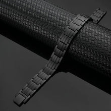 Load image into Gallery viewer, Matt Black Titanium Strong Magnetic Bracelet - Gauss Therapy