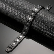 Load image into Gallery viewer, Black Titanium Magnetic Bracelet - Gauss Therapy