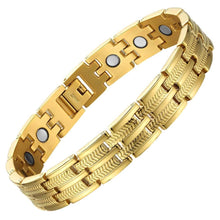 Load image into Gallery viewer, Gold Titanium Magnetic Bracelet - Gauss Therapy