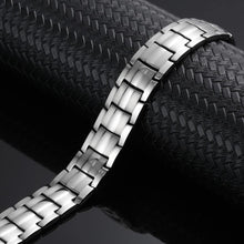 Load image into Gallery viewer, silver magnetic bracelets for men