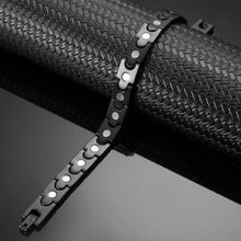 Load image into Gallery viewer, Synergy Black Gold Stainless Bracelet - Gauss Therapy