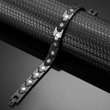 Load image into Gallery viewer, Synergy Black Stainless Steel Magnetic Bracelet - Gauss Therapy
