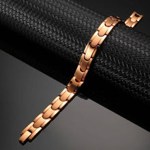 Load image into Gallery viewer, Synergy Rose Gold Stainless Bracelet - Gauss Therapy