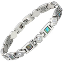 Load image into Gallery viewer, Trinity Silver Stainless Steel Magnetic Bracelet - Gauss Therapy