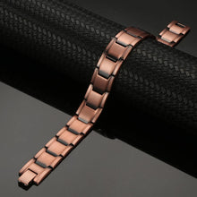 Load image into Gallery viewer, Copper Link Full Magnetic Bracelet - GaussTherapy