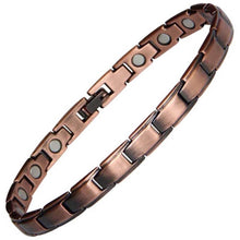 Load image into Gallery viewer, Slender Stylish Copper Magnetic Bracelet - Gauss Therapy