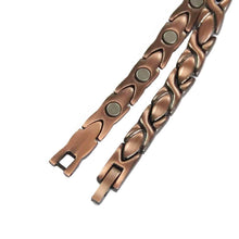 Load image into Gallery viewer, Exquisite Criss-Cross Copper Magnetic Bracelet - Gauss Therapy