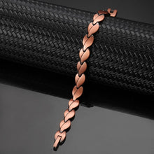 Load image into Gallery viewer, Womens Charming Copper Magnetic Bracelet - Gauss Therapy