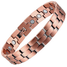 Load image into Gallery viewer, Copper Link Full Magnetic Bracelet - GaussTherapy