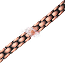 Load image into Gallery viewer, Brickwork Style Copper Link Magnetic Bracelet - Gauss Therapy