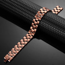Load image into Gallery viewer, Triple Row Heavy Copper Magnetic Bracelet - Gauss Therapy