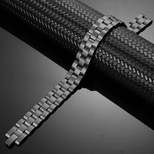 Load image into Gallery viewer, Triple Row Matt Black Copper Magnetic Bracelet - Gauss Therapy