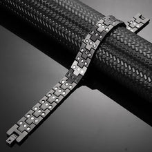 Load image into Gallery viewer, Triple Row Matt Black Copper Magnetic Bracelet - Gauss Therapy