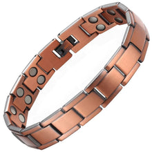 Load image into Gallery viewer, Copper Link Full Magnetic Bracelet - GaussTherapy