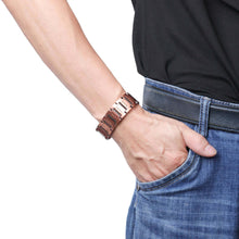 Load image into Gallery viewer, Powerful Triple Row Copper 4in1 Magnetic Bracelet - Gauss Therapy