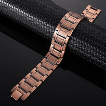 Load image into Gallery viewer, Powerful Triple Row Copper Link Magnetic Bracelet - Gauss Therapy