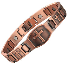 Load image into Gallery viewer, Copper Link Full Magnetic Bracelet - GaussTherapy
