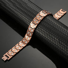 Load image into Gallery viewer, Copper Link Full Magnetic Bracelet - GaussTherapy