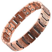 Load image into Gallery viewer, Copper Link Full Magnetic Bracelet - GaussTherapy