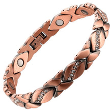Load image into Gallery viewer, Copper Link Full Magnetic Bracelet - GaussTherapy