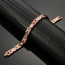 Load image into Gallery viewer, Copper Link Full Magnetic Bracelet - GaussTherapy