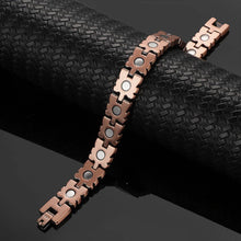 Load image into Gallery viewer, Copper Link Full Magnetic Bracelet - GaussTherapy