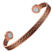 Load image into Gallery viewer, Copper Magnetic Bangle - GaussTherapy
