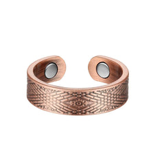 Load image into Gallery viewer, Set of Two - Celtic Design Copper Magnetic Rings - GaussTherapy