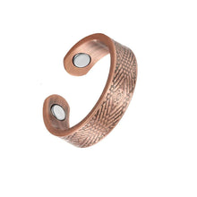 Load image into Gallery viewer, Set of Two - Celtic Design Copper Magnetic Rings - GaussTherapy
