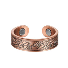 Load image into Gallery viewer, Set of Two - Viking Design Copper Magnetic Rings - GaussTherapy