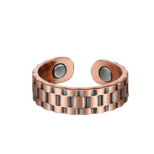 Load image into Gallery viewer, Set of Two - Masculine Copper Magnetic Rings - GaussTherapy
