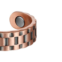 Load image into Gallery viewer, Set of Two - Masculine Copper Magnetic Rings - GaussTherapy